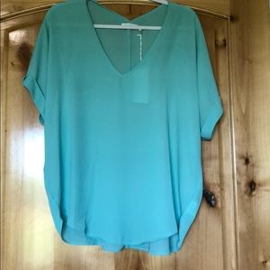 Aqua breezy top